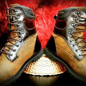 Hand Dyed Brick Red Georgia Boots